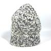 CHANEL Rhinestone beanie knit hat knit cap Knit hat Wool / Cashmere Black/White