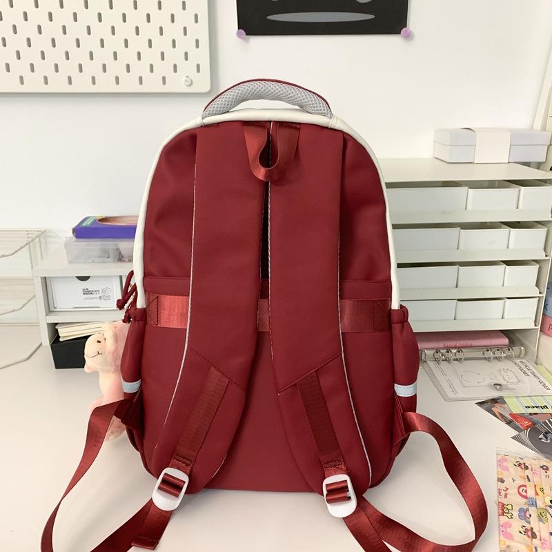 New Schoolbag for Female High School Students Simple Junior High School Students Backpack Lightweight Cute Versatile Large Capacity Student Backpack