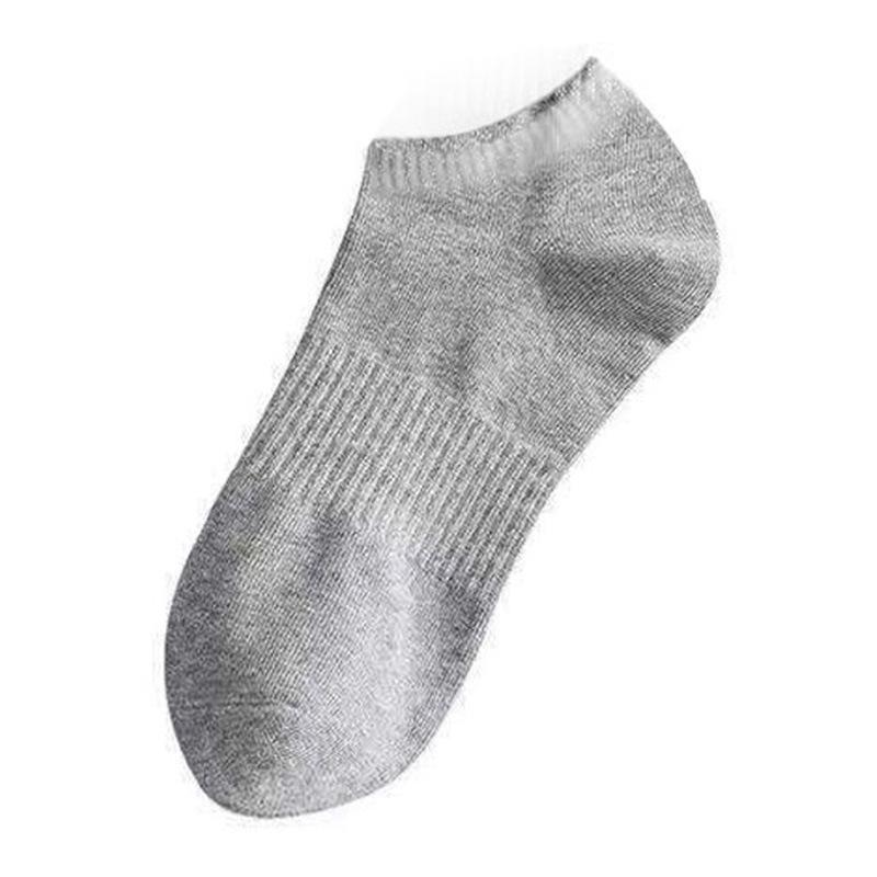 Socks Women'S Solid Color Light Mouth Cotton Socks Black And White Sports Socks Boat Socks Trendy Men'S Socks