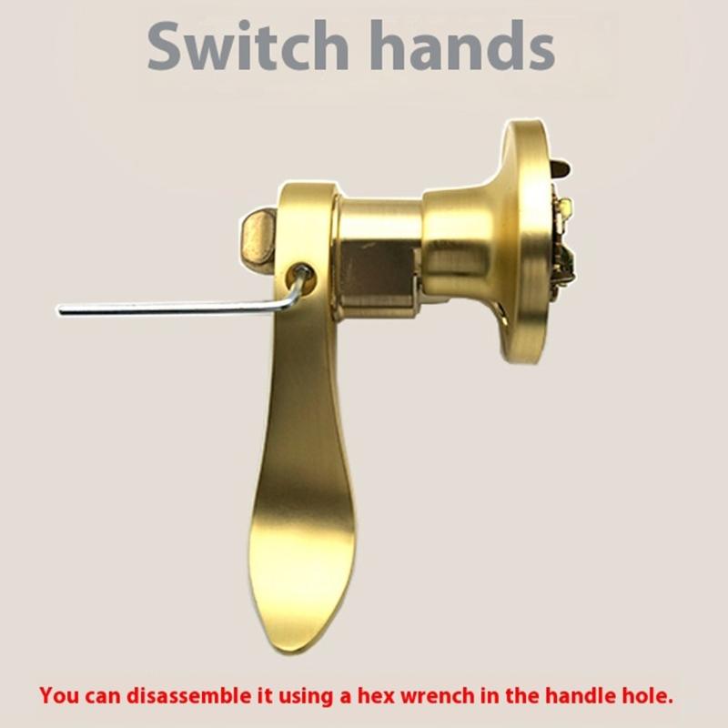 Waved Pattern Passage Door Handle Hall Closet Door Ergonomic Levers Adjustable Latches Easy Installation