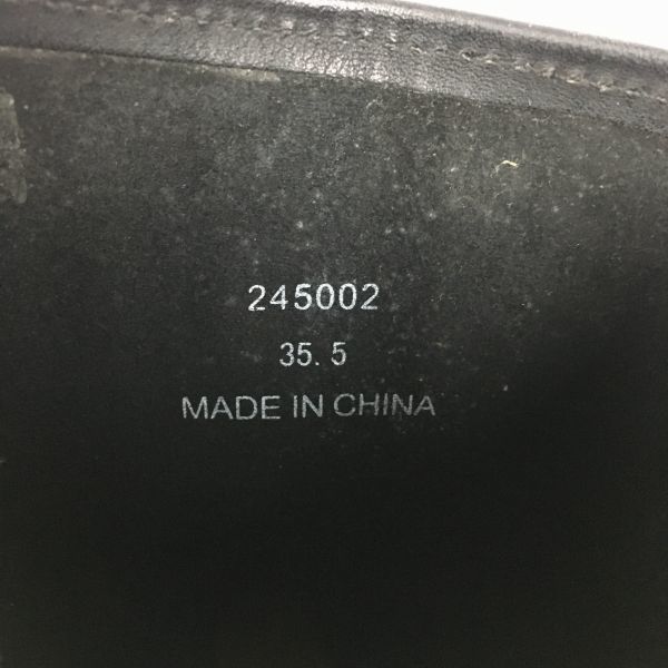Steel Toe Engineer Leather Motorcycle Riding Boots Black Size 35.5 22.0-23.0(USED)