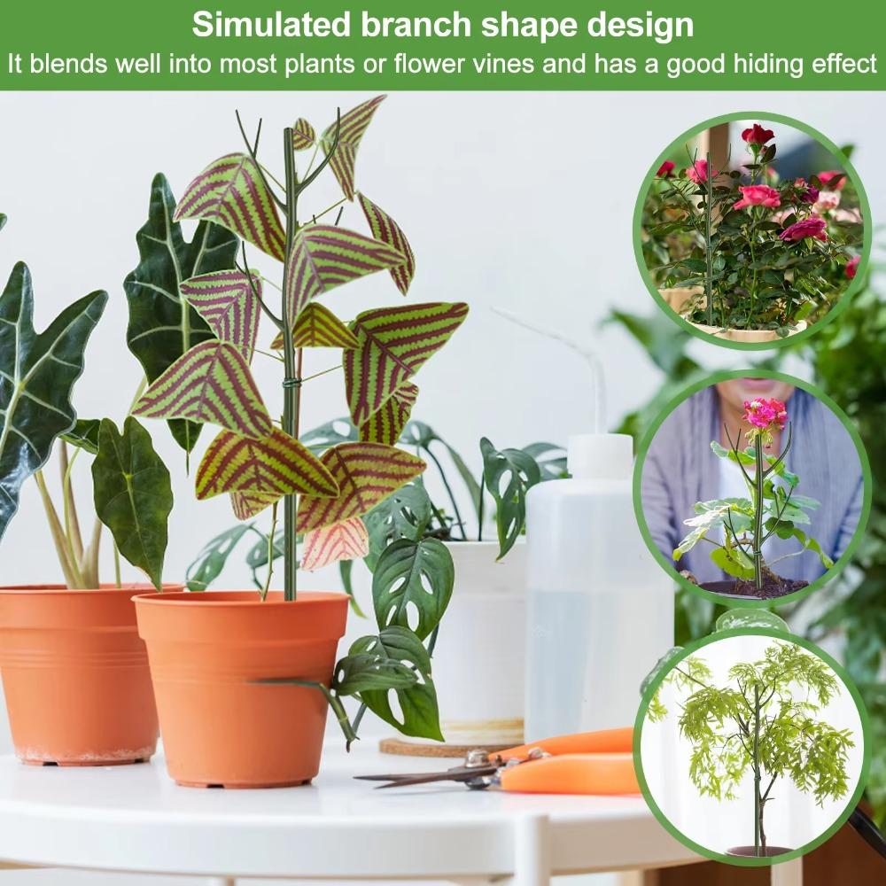 2pcs Simulated Tree Branch Vine Climbing Bracket Plastic Plant Plastic Sticks  Potted Plants