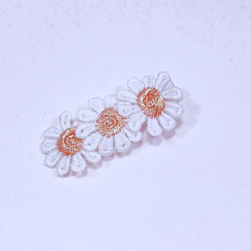 

Повязка на голову с цветком из кружева «Дейзи»: Вышитая заколка для волос для детей -