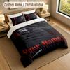 3Pcs Bedding Set Custom Name Text, 1 Sheet 2 Pillowcases Home Bed DecorScream Ghostface