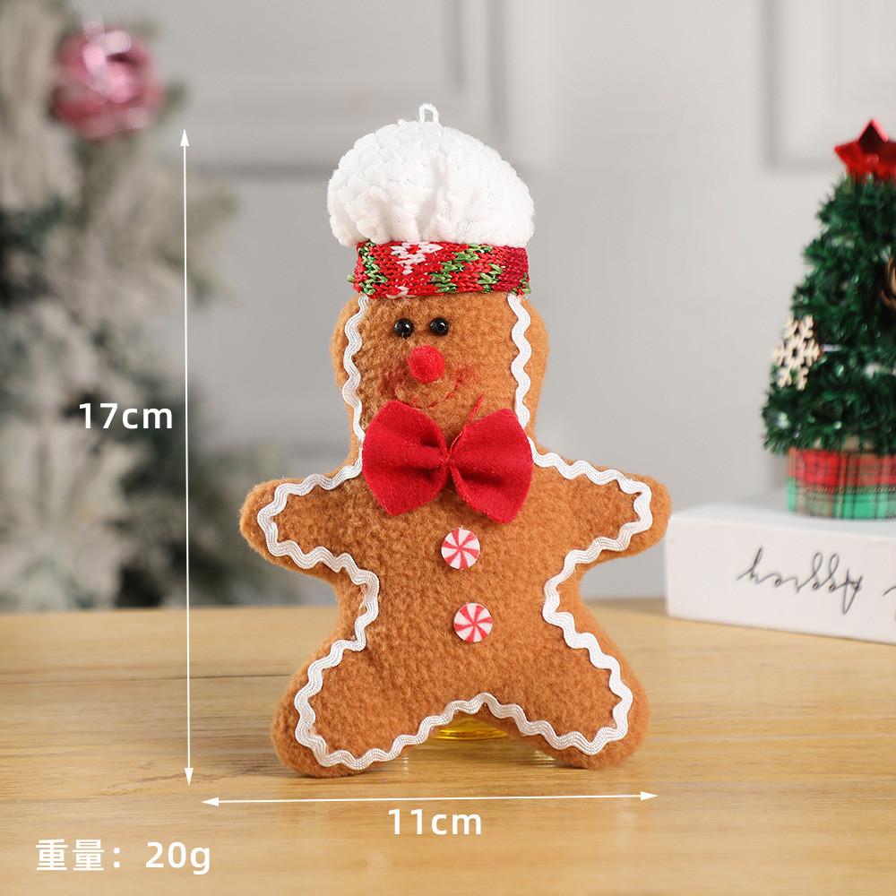 Weihnachts Lebkuchenmann Stofftier Weihnachtsdekoration Plüschpuppe Geschenke