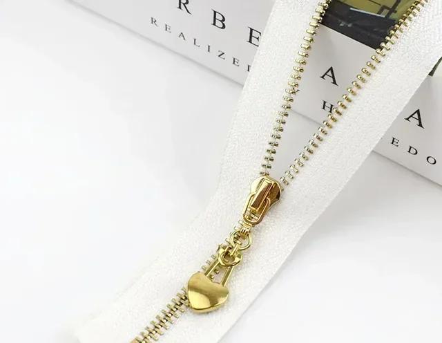 5Pcs Meetee 3# 15-30cm Metal Zippers Bags Closed End Auto Lock Zipper for Clothes Repair Kit DIY Sewing Material Accessories