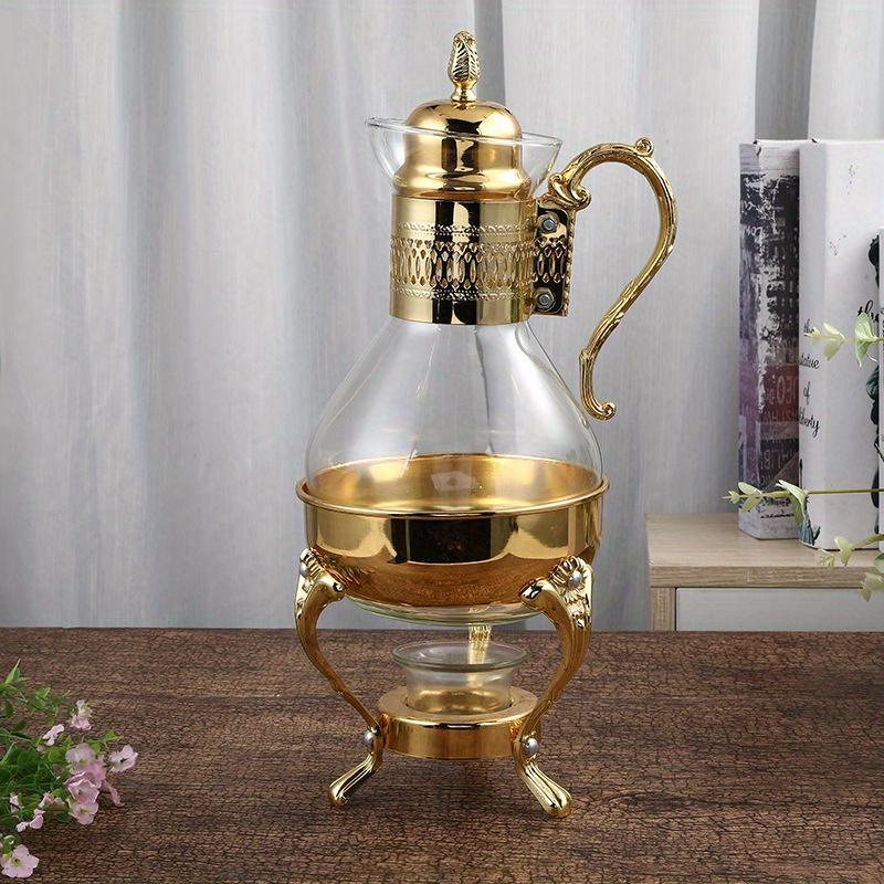 Elegant & Versatile Heated Glass Coffee/Tea Pot - Perfect Serving Temperature Ideal for Cafes