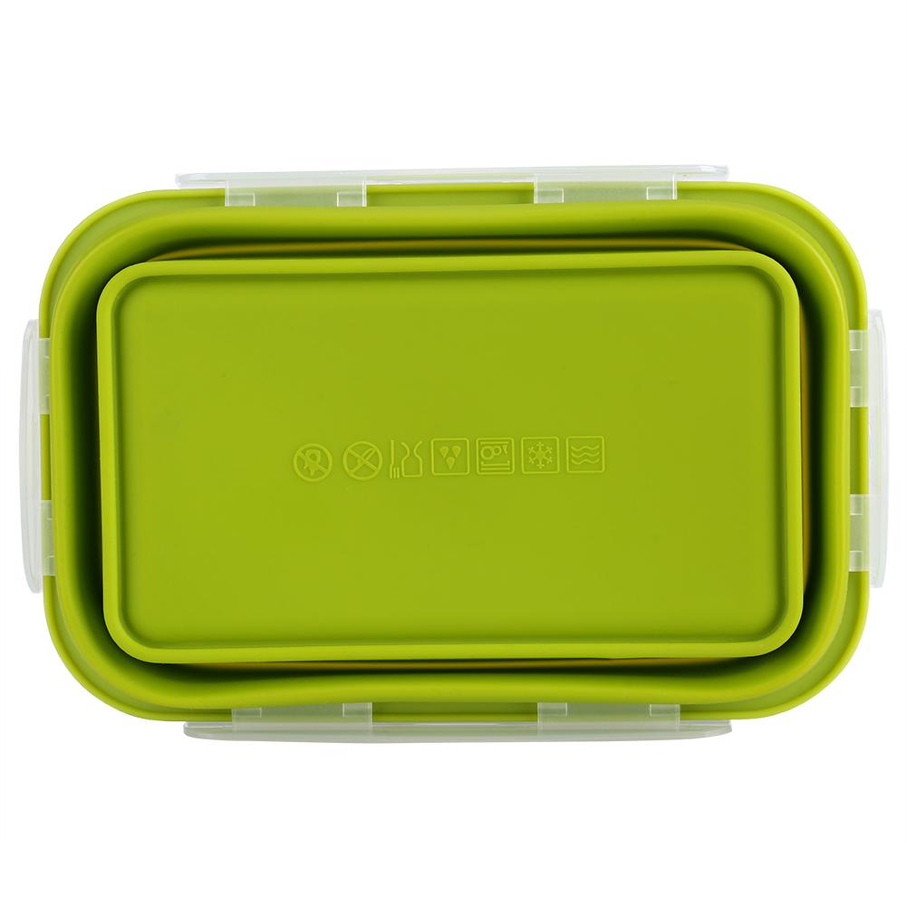 800ml Silicone Collapsible Portable Lunchbox Bowl Folding Food Storage Container