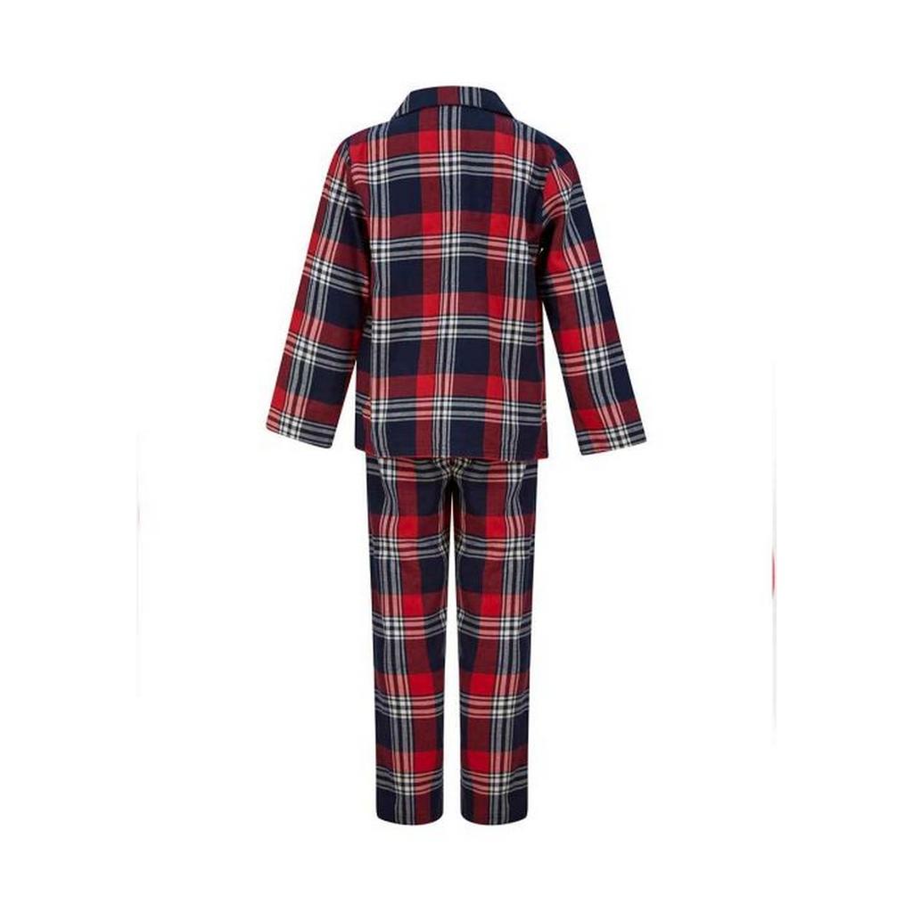 SF Minni Childrens/Kids Tartan Loungewear Set