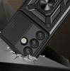 Pancerne etui Hybrid Armor Camshield z podstawką i osłoną aparatu na Xiaomi 15 Ultra 5G - czarne