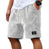 Pantaloncini da Uomo a Nido d'Ape Casual Estivi Larghi Traspiranti Pantaloncini da 5 Pollici Moda Uomo Stile Americano