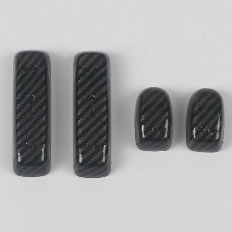 For Honda Odyssey Car Interior Seat Adjustment Switch Button Covers ABS Frame Accessories Decoration Stickers 4PCS