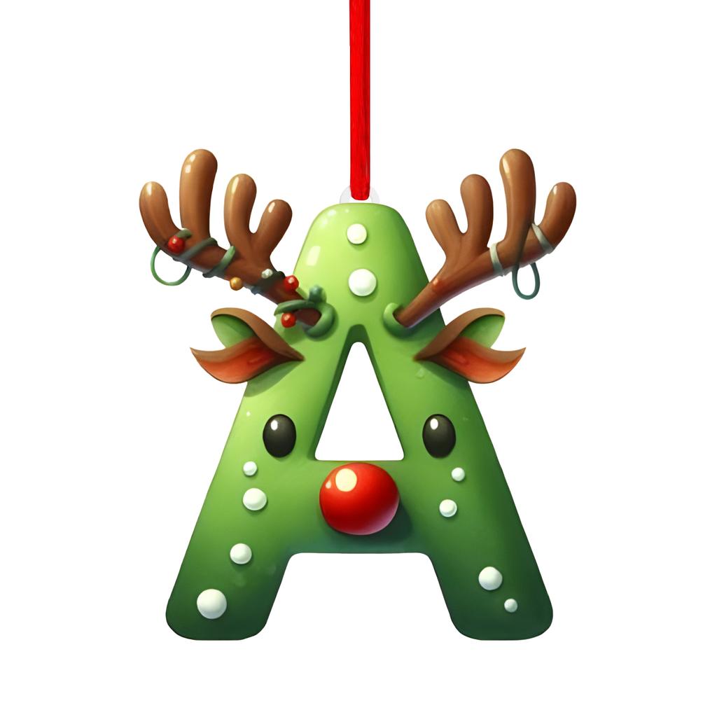 26 Letter,Christmas,Ornaments,Acrylic,1