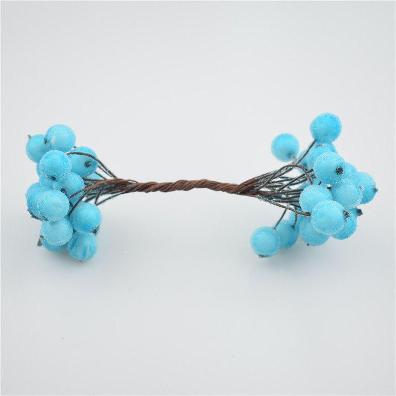 Mini Weihnachts-Schaum Vereiste Frucht Künstliche Stechpalmenbeere Blume Für Elegante Heimdekoration