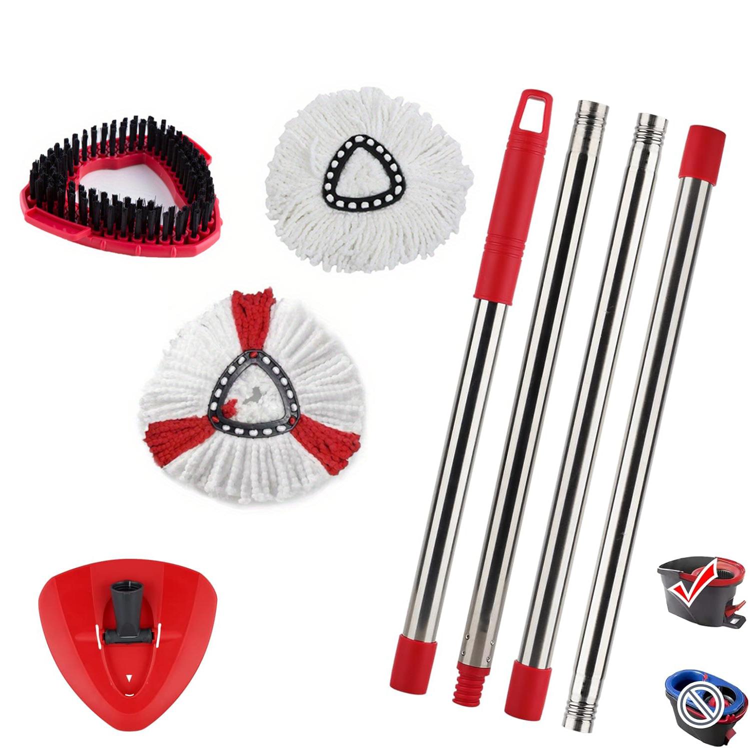 1set mop heads, washable mop pad, reusable mop cloth 360 degree mop pad, Household Cleaning,Highquality Pad, Synthetic Fiber