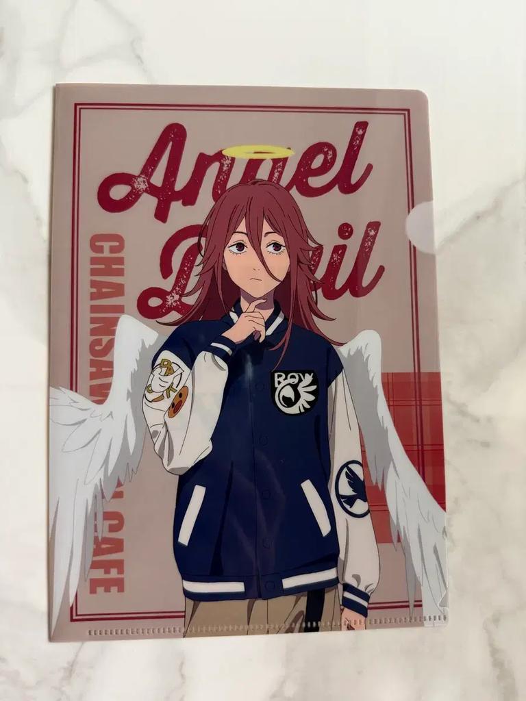 CHAINSAW MAN Cafe Goods Stand Angel Devil Set Used