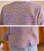 Frühling/Herbst 2025 Damen Lila Jacquard Jacke mit Rundhalsausschnitt und Froschknöpfen - Neuer Chinesischer Nationalstil (RS2803)