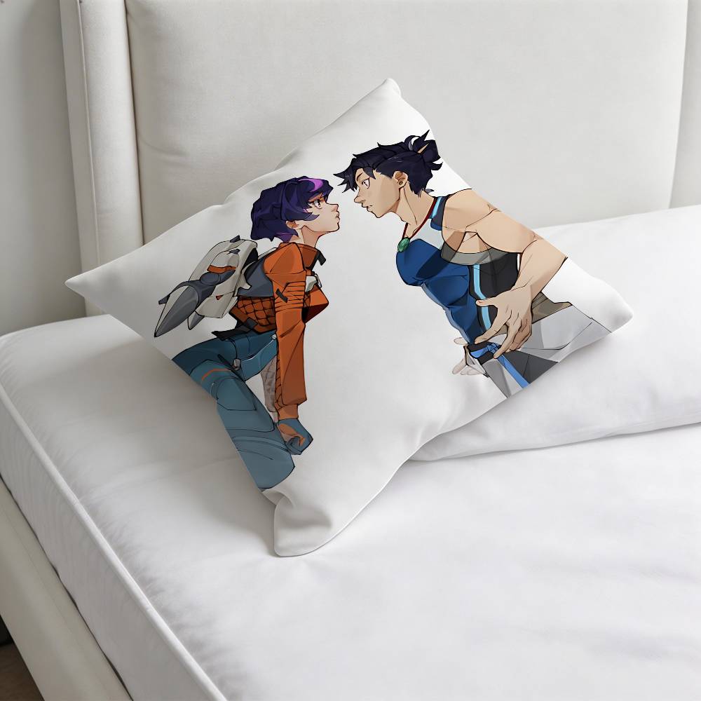

OOverwatch Wuyang Mizuki Square Pillow Cover Decorative Throw Pillow Case for Sofa Couch Bed Home Car Living Room Decoration 30x30cm
