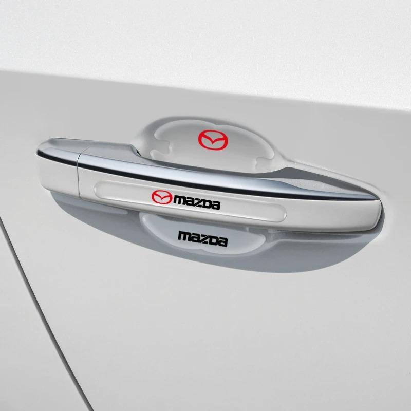 Car Transparent Door Handle Cup Anti-scratch Anti-collision Protector For Mazda 2 3 6 CX5 CX30 CX50 CX4 MX5 CX8 CX7 CX9 CX3 BT50 FF20