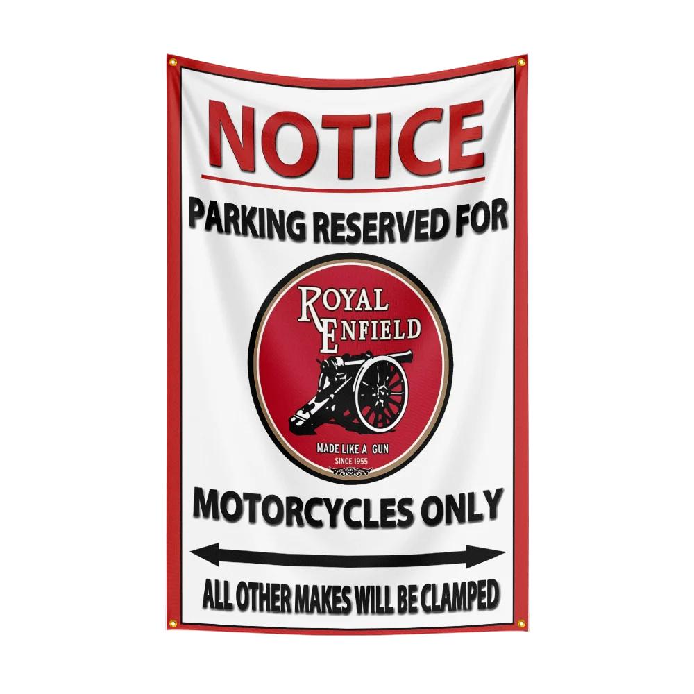 3x5 Ft RRoyal enfields Motorfiets Vlag Polyester Digitale Print Banner voor Garage Muurkunst Buiten Decoratie