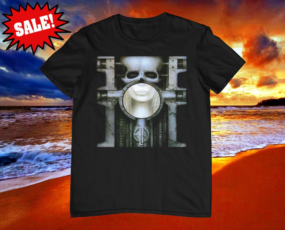 

Emerson Lake Palmer Brain Salad Surgery Cotton Black S-5XL Unisex Shirt DI095 Unisex T-Shirt L