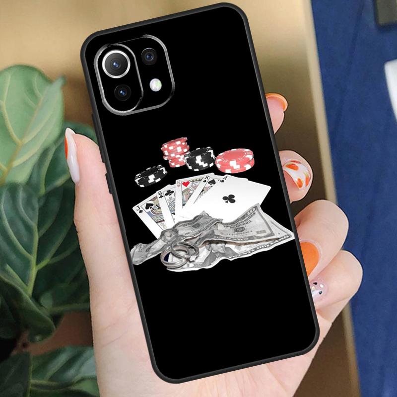 Ace of Spades Poker Case For POCO F5 X3 X5 Pro F4 X4 F3 C65 M5s Cover For Xiaomi 13T 14 Pro 11T 12T 12 13 Lite