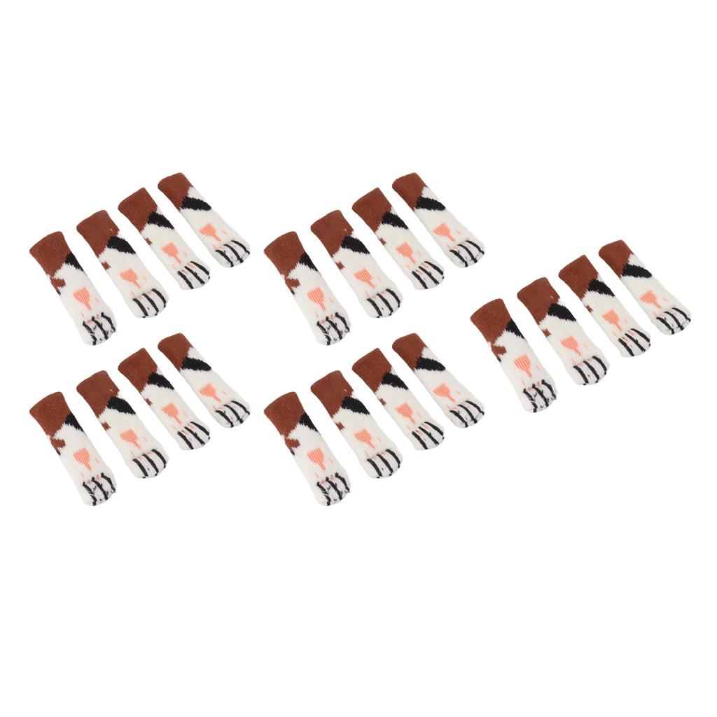 20Pcs Cat Paw Pattern Table Leg Protection Cover Thickened Furniture Chair Leg Feet Floor Protector