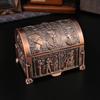 Europeisk egyptisk retro Skattkista Zinklegering kreativ förvaringslåda Smyckeskrin Prydnadsvändning kreativ presentförvaring
