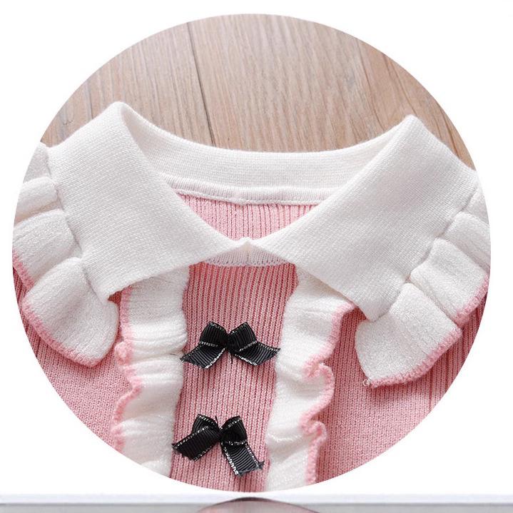 2025 Girls' Woolen Princess Dress – Autumn/Winter Long Sleeve Korean Style for Children