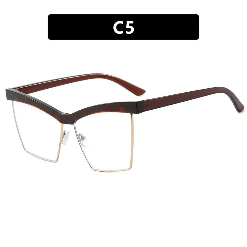 Women's glasses, cat's eye large-frame square glasses.