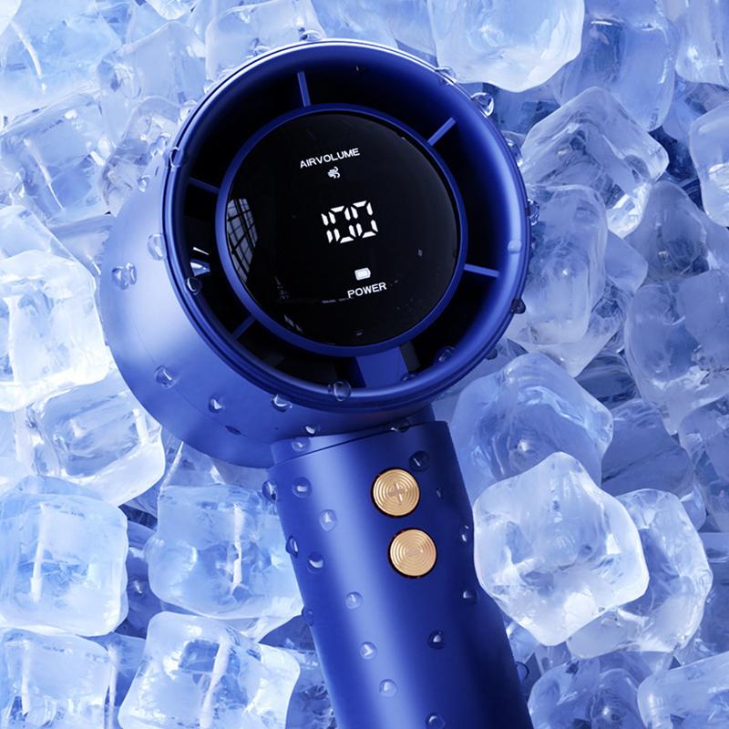 Mini Handheld Fan Usb Fast Charging Portable Air Calculating Fan Mute Personal Highspeed Fan For Travel Outdoor Activities