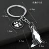 Fashion Alloy French Bulldog Pug Dog Keychain Cute Pet Dog Keyring Bag Handbag Charm Accessories For Women Animal Lovers Gifts