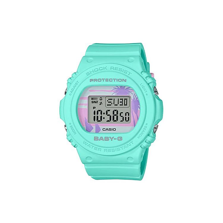 CASIO Women s BABY-G Green Watch BGD-570BC-3 BGD-570BC-3 Blue Green Strap