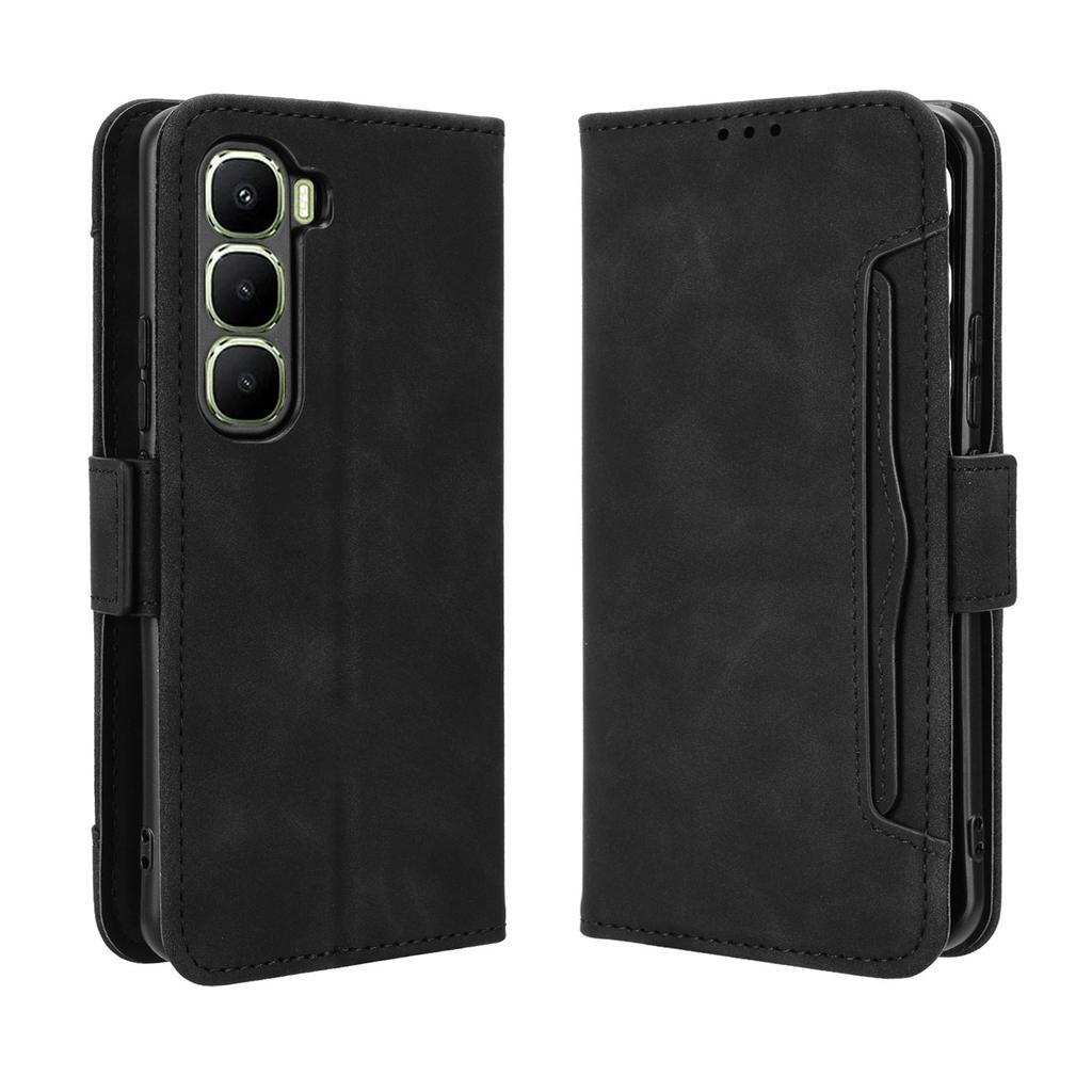 For Infinix Hot 60 Pro 4G Leather Case Phone Wallet Cover with Multiple Card Slots