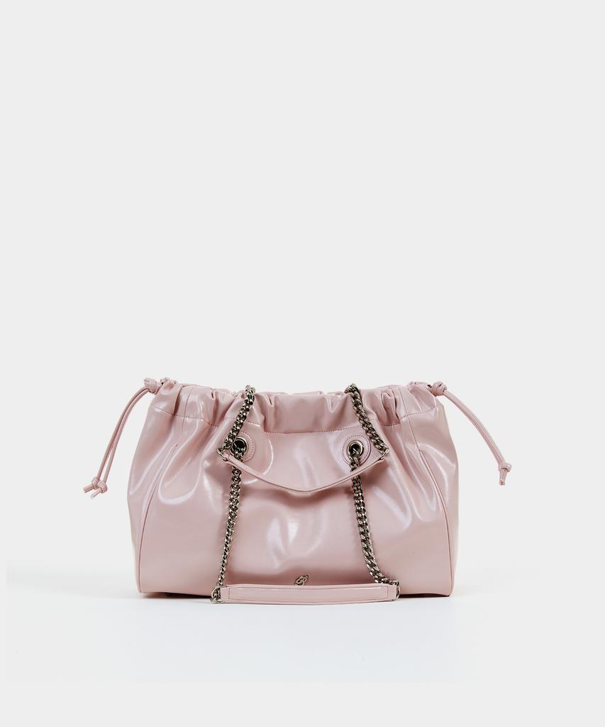 Badgigi Chain Square Trawstring Bag Pink
