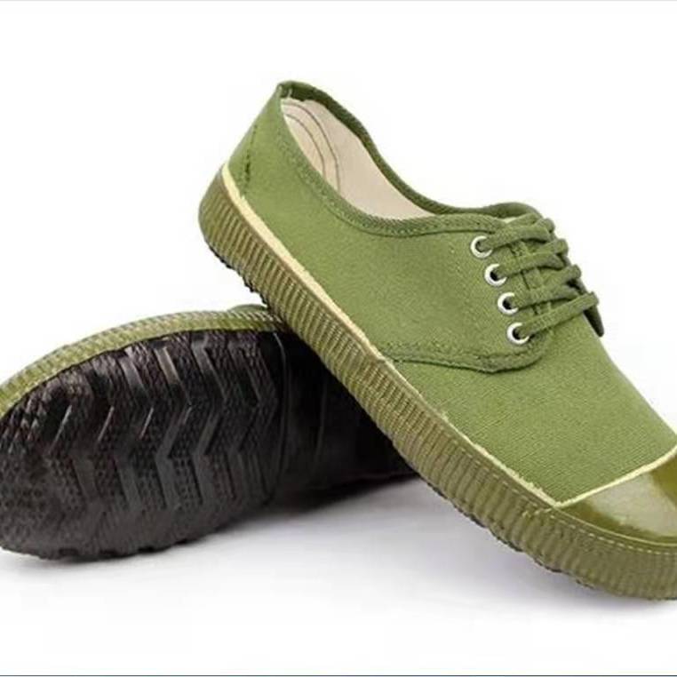 Jiefang Schuhe Stoffschuhe Herren- und Damenarbeitsschutz Gummischuhe rutschfest Baustelle Camouflage Schuhe hoch- und niedrig geschnitten trai