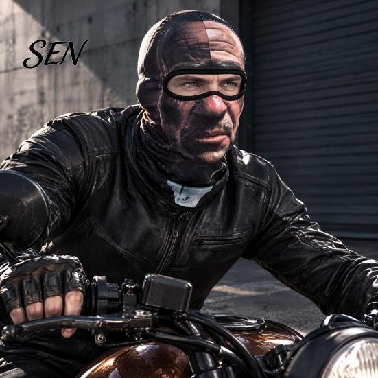 Head Protection Face Mask Funny Old Man Ski Mask, Full Neck Coverage Balaclava, Quick Drying Windproof Cover for Outdoor Cycling Sports Shield