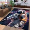 Astronaut Traum Universum Raumfahrer 3D Weltraum Cartoon Teppich für Wohnzimmer Schlafzimmer Dekoration, Rutschfest für Sofa Fußmatte Kinder