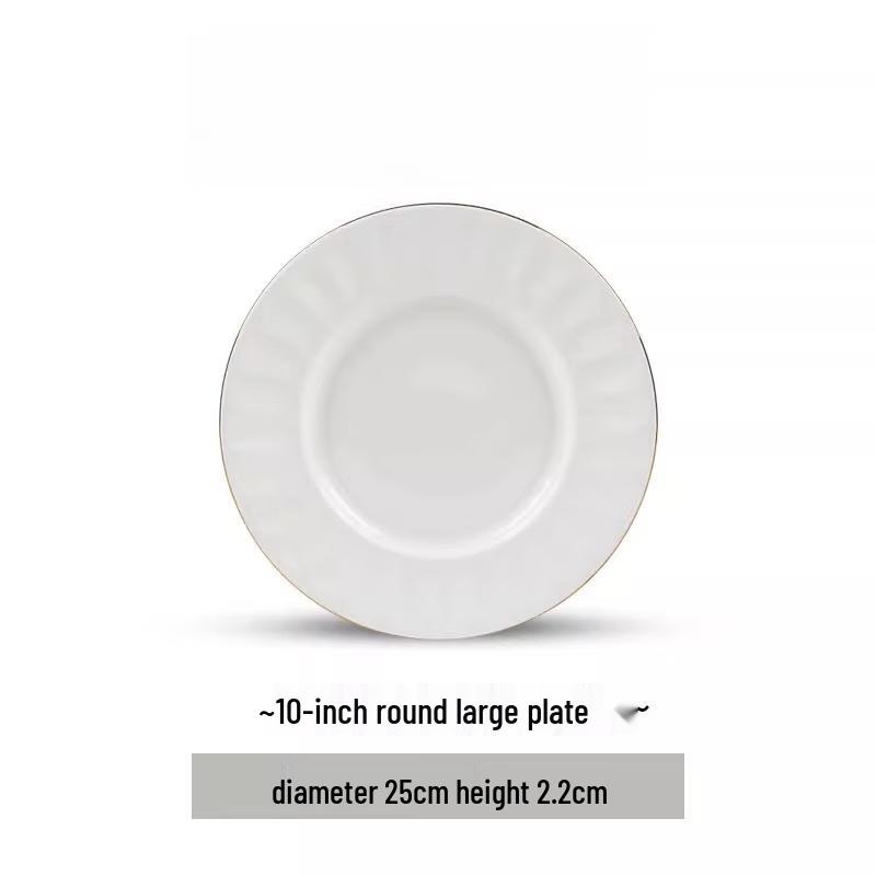 Mode Lanca European Gilded Ceramic Tableware Set