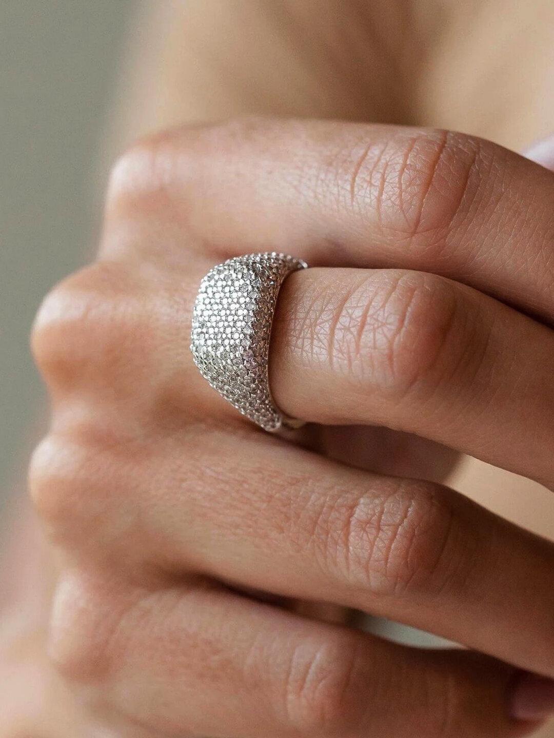 

Little Finger Women Rings Micro Pave Moissanite Geometric Cute Lovely Small Finger Jewelry Party Anniversary Giift 6