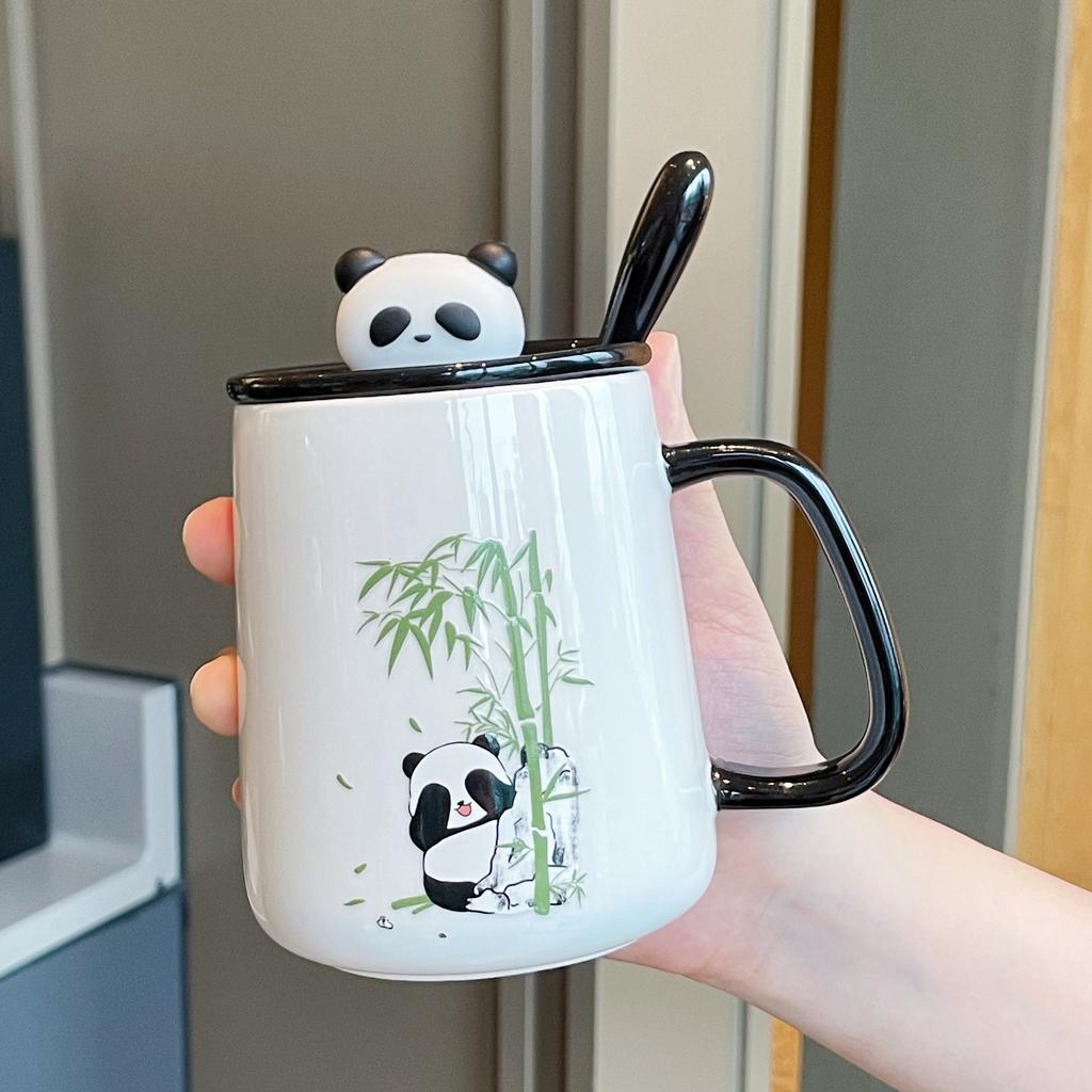 Souvenir Gift Gift Box Creative Practical Cup New Cute Panda Ceramic Mug Couple Water Cup Home