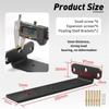 Floating Shelf Brackets, 8-Inch Heavy Duty Hidden L Brackets, Rust- Metal Shelving Supports, Easy Installation