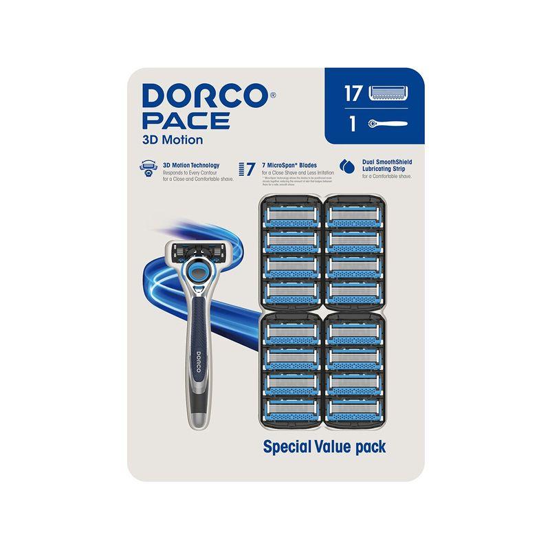 

Dorco Pace 3D Razor Set (Razor 1 + Blades 17)
