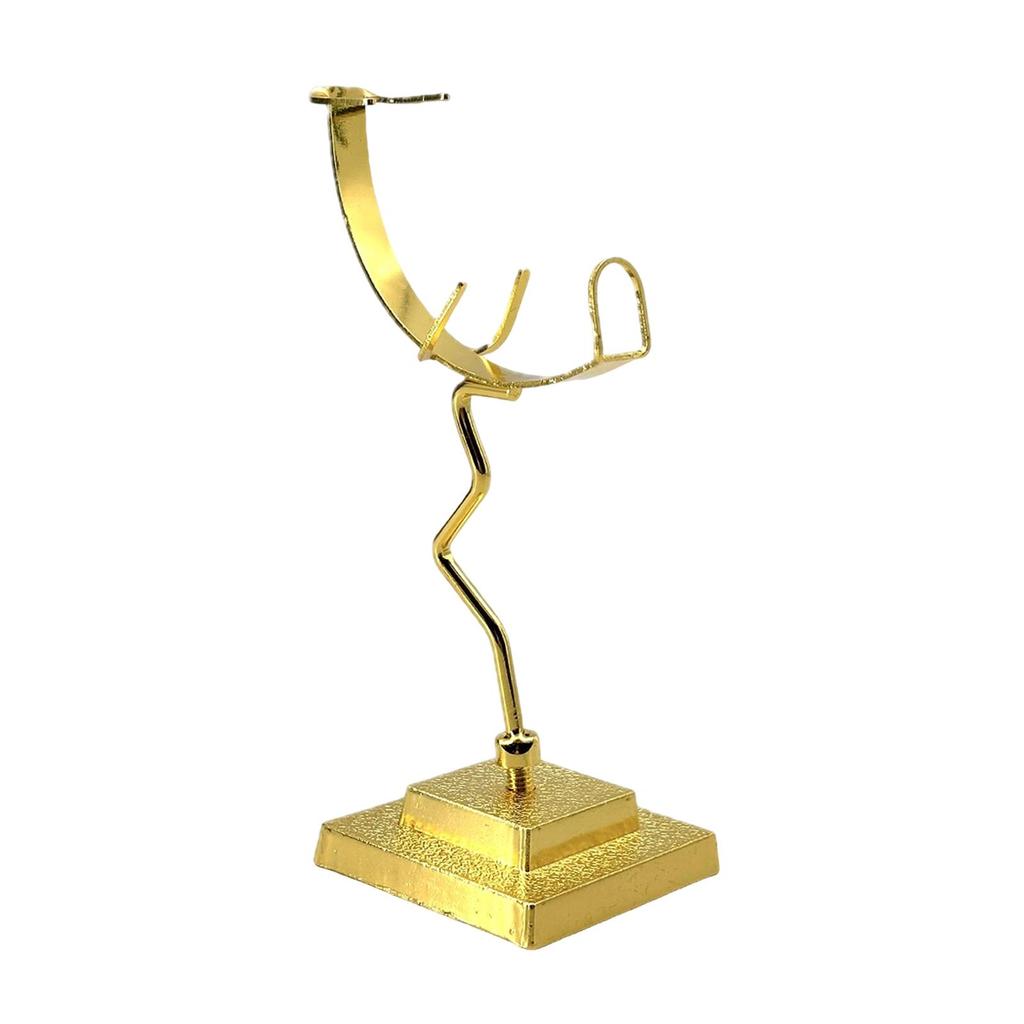 Sleek Metal Rock Display Easel Holder Base for Natural Stone Crystal Photography Home Classroom