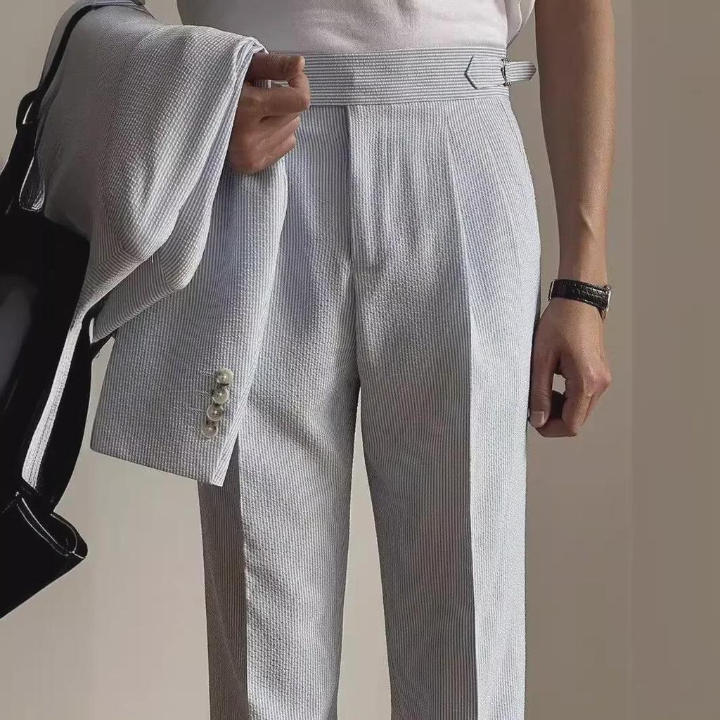 High-Quality Men's Slim Fit Harem Suit Pants for Spring, Summer, and Autumn