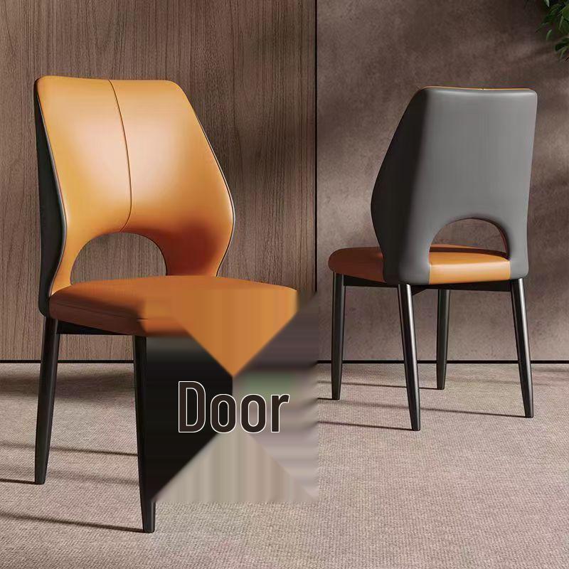 Nordic Luxury Modern Dining Chair - Hollow Back, Light Elegant Design for Home or Restaurant