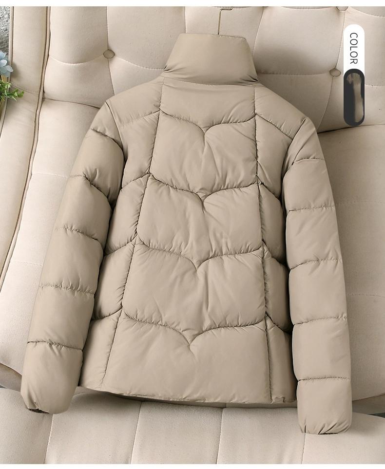 Vertical Collar Down Jacket Short Loose Thickened Cotton-padded Jacket