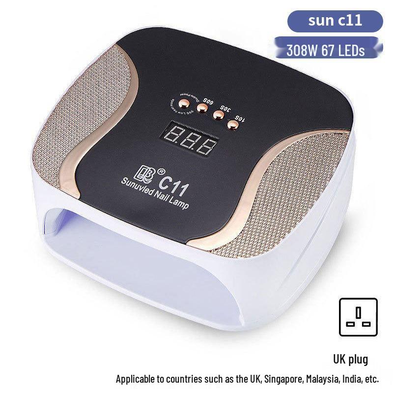 256W High Power UV/LED Dual Light Nail Curing Lamp