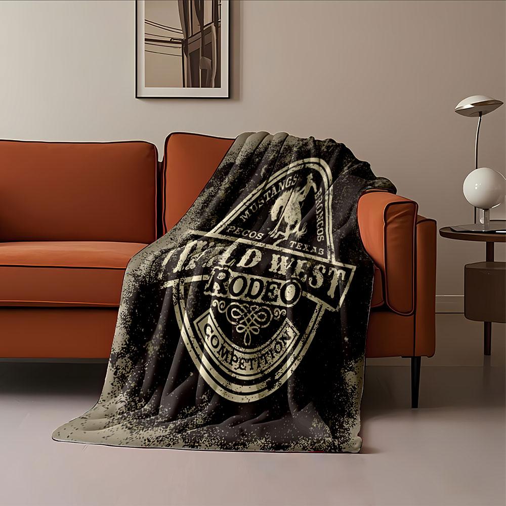 Wild West Rodeo Blanket for all seasons blanket lunch break throw gift