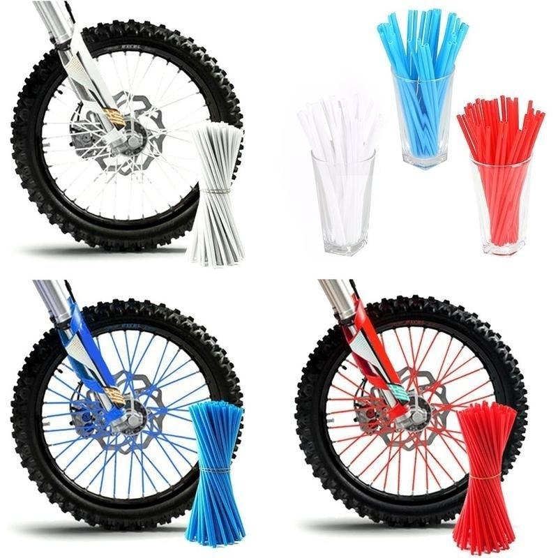 72 Pcs For Motocross Dirt Bike Spokecoats Enduro Wheel RIM SPOKE SKINS COVERS WRAPS COATSXR CRFCR KT